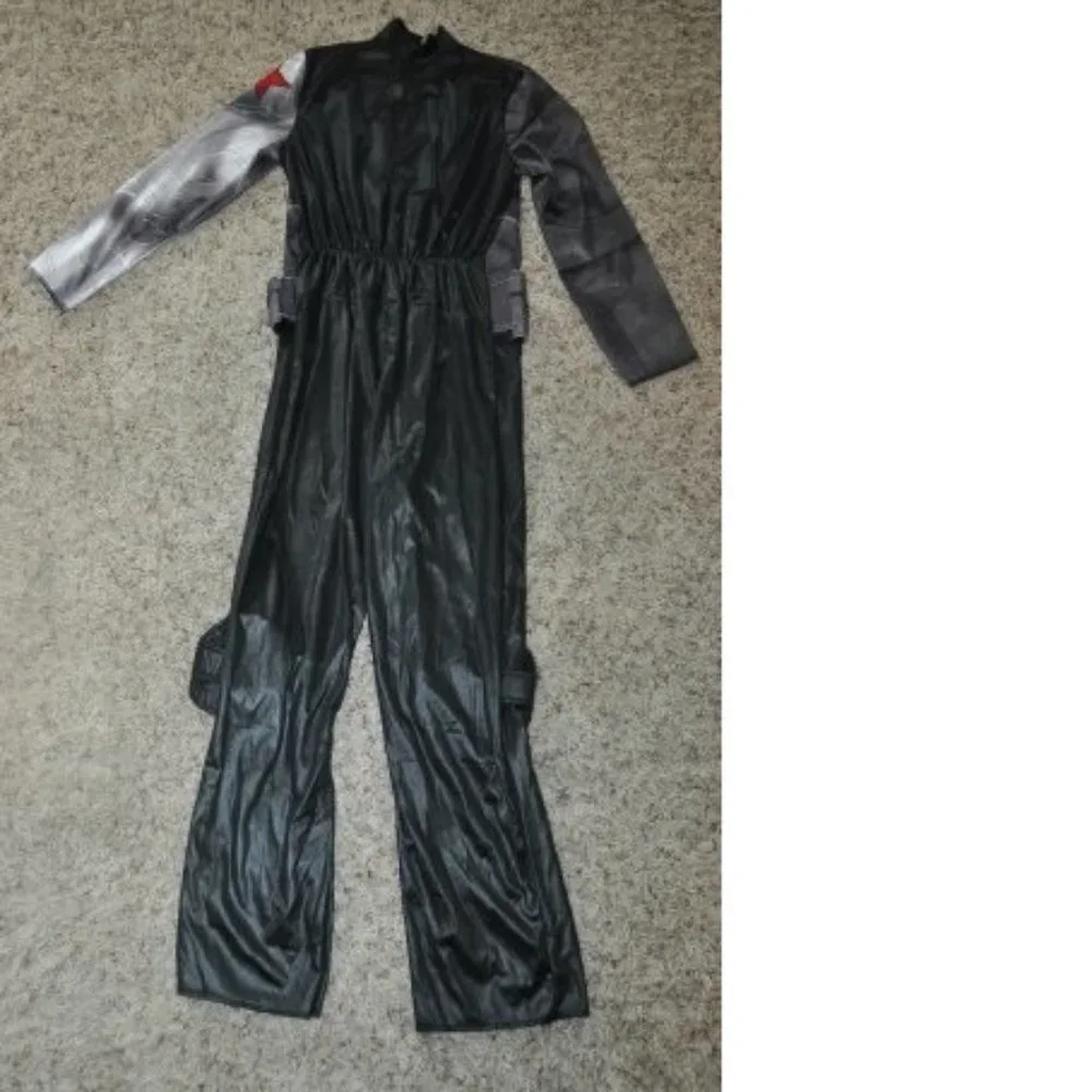 Captain America Winter Soldier Muscle Halloween Costume 4/6 Jumpsuit Mask Boys